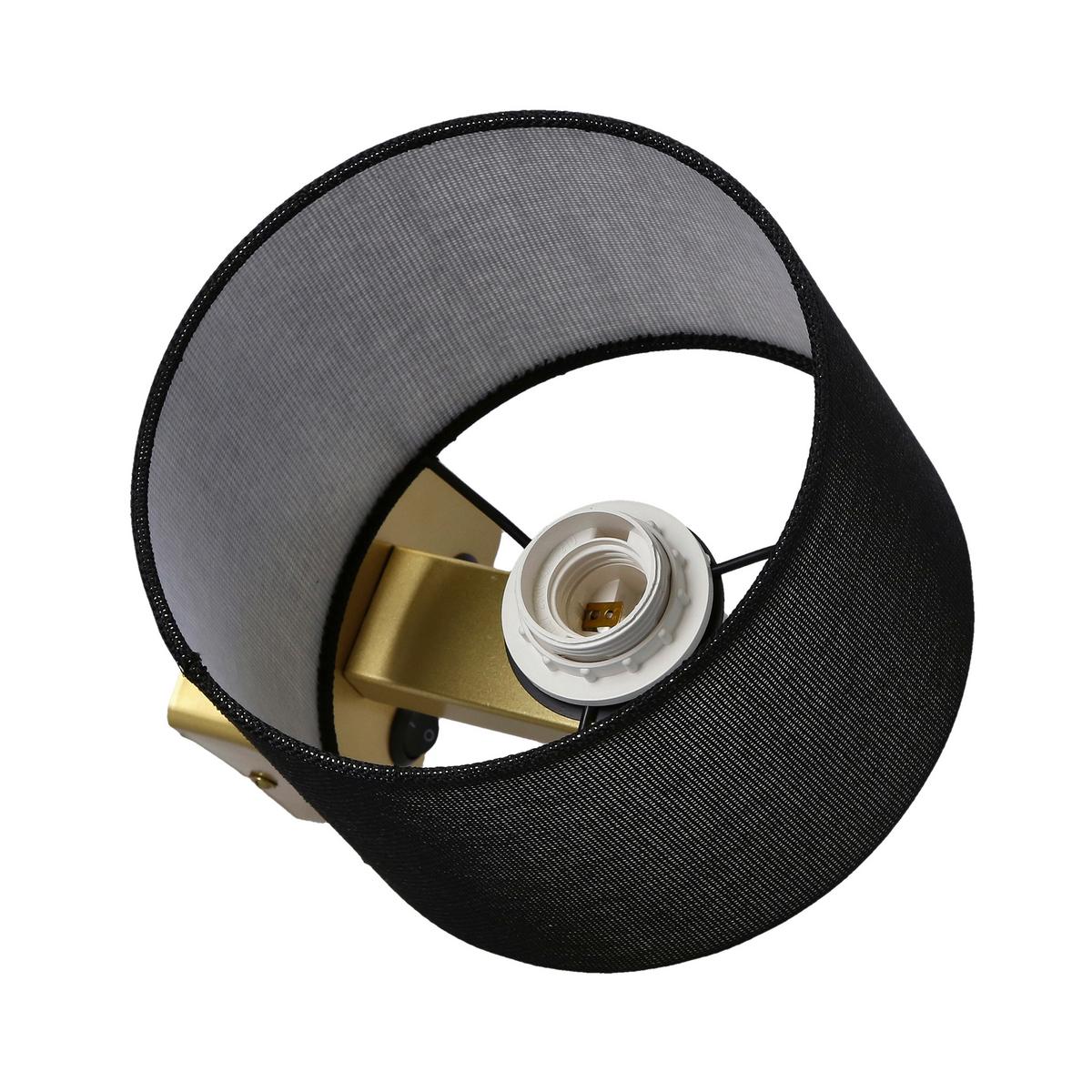 Wandleuchte 21-20260 Polo - Goldfarben/Schwarz, Basics, Kunststoff/Metall (18/22/44cm)