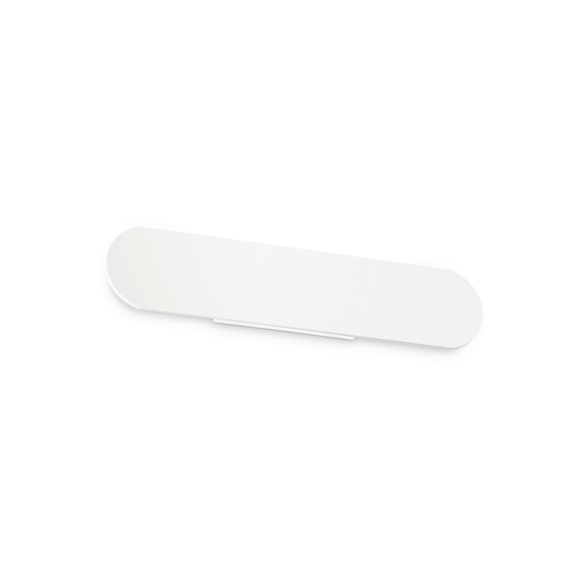 Led-wandleuchte Bianco Weiß B: 9 Cm - Weiß, Design, Metall (40/9/5cm) - Ideal Lux