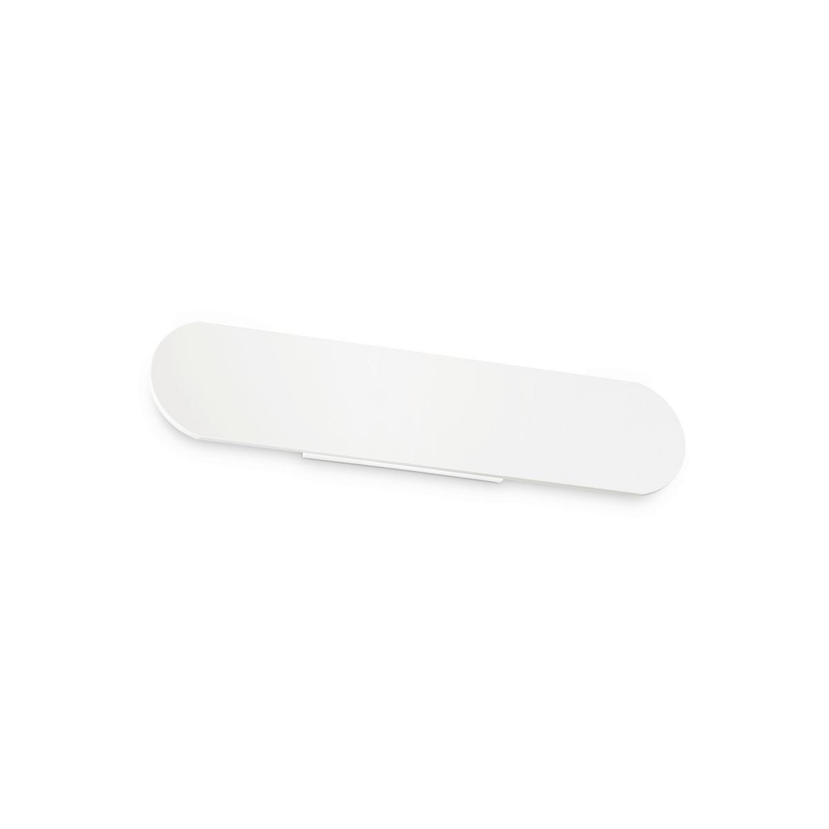 Led-wandleuchte Bianco Weiß B: 9 Cm - Weiß, Design, Metall (40/9/5cm) - Ideal Lux