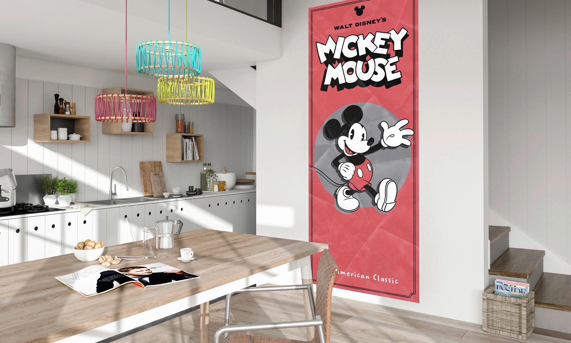Vliestapete Mickey American Classic - Multicolor, Basics (100/250cm) - Komar