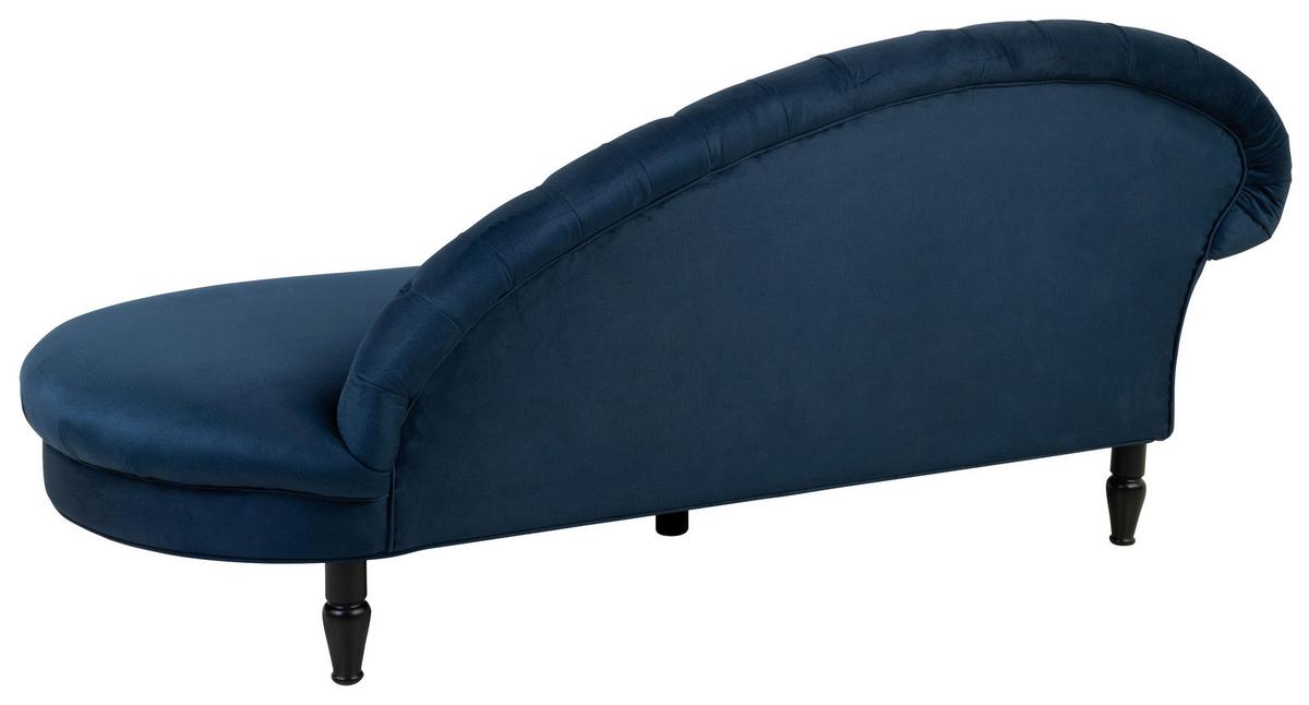 Recamiere Cupido Dunkelblau - Schwarz/Dunkelblau, Design, Textil (216/91/103cm) - MID.YOU