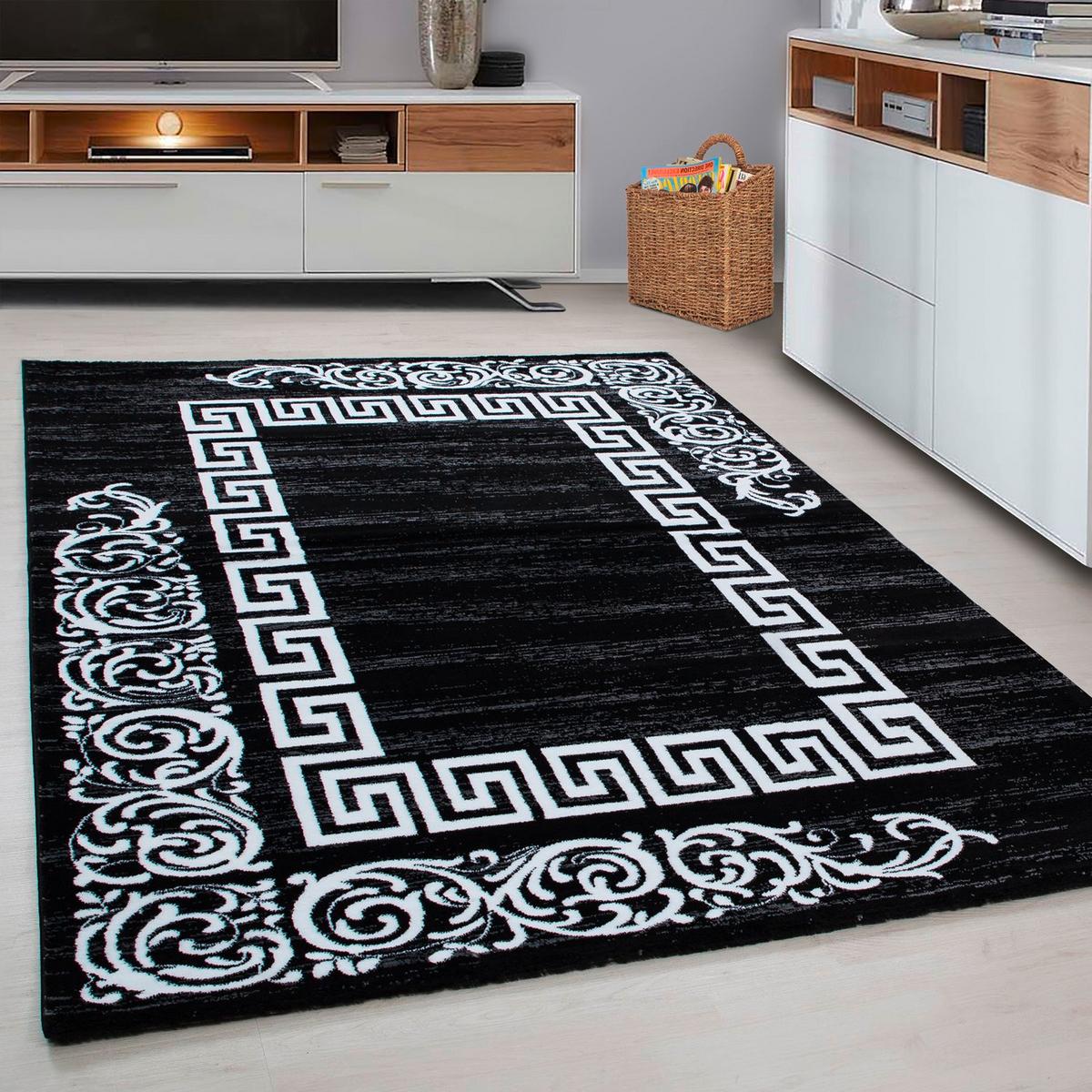 Webteppich Schwarz Naturfaser Miami 160x230 cm - Schwarz, Trend, Textil (160/230cm)