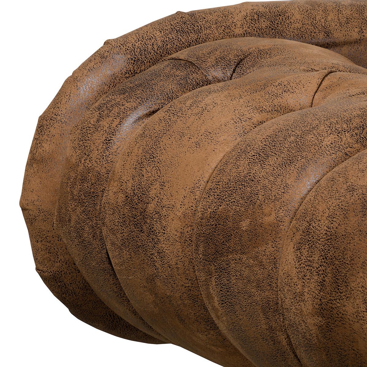 Récamiere Pako Braun B: 185cm - Braun, Design, Textil (185/93/75cm) - Livetastic