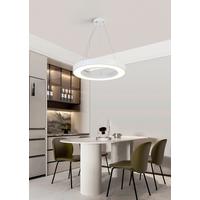 ZÁVESNÉ LED SVIETIDLO SANDL - biela/chrómová, Modern, kov/plast (60/120cm) - Mömax