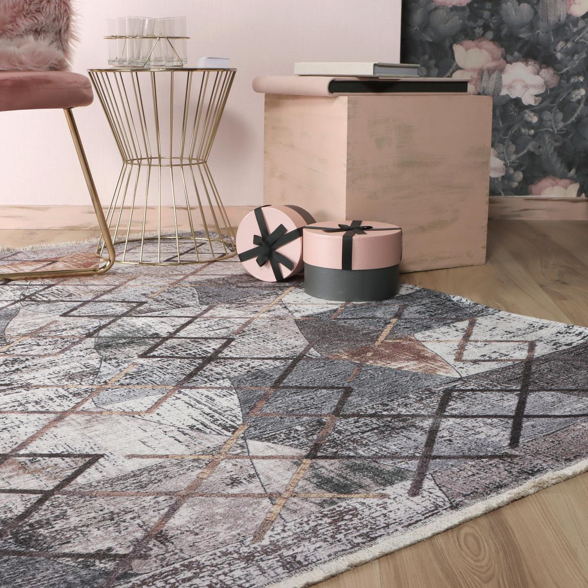 Flachwebteppich My Valencia - Multicolor, Design, Textil (75/150cm) - Obsession