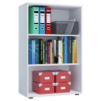 Aktenregal Lona Xl Weiß B 70 Cm - Schwarz/Weiß, Basics, Holzwerkstoff (70/105/37cm) - MID.YOU