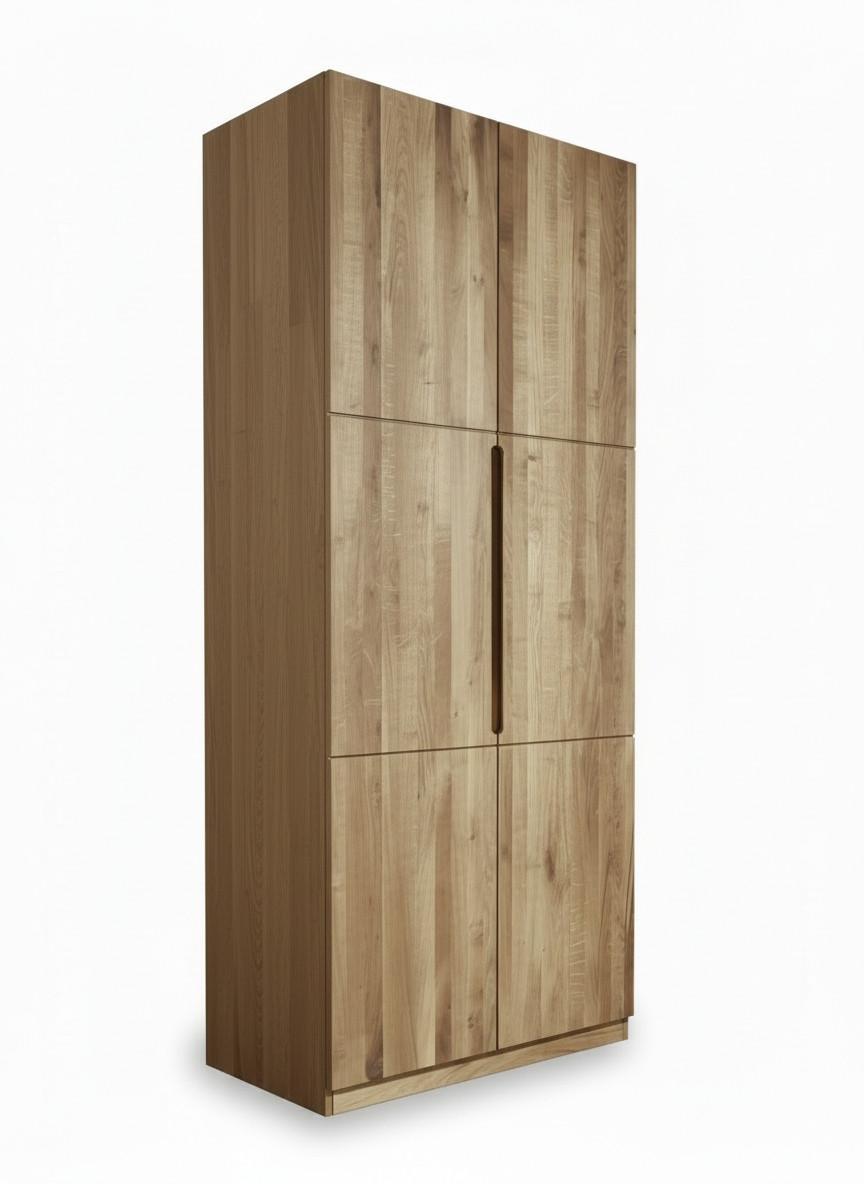 Drehtürenschrank Joja, Wildeiche B: 102 cm - Wildeiche, MODERN, Holz (102/223/62cm) - MID.YOU