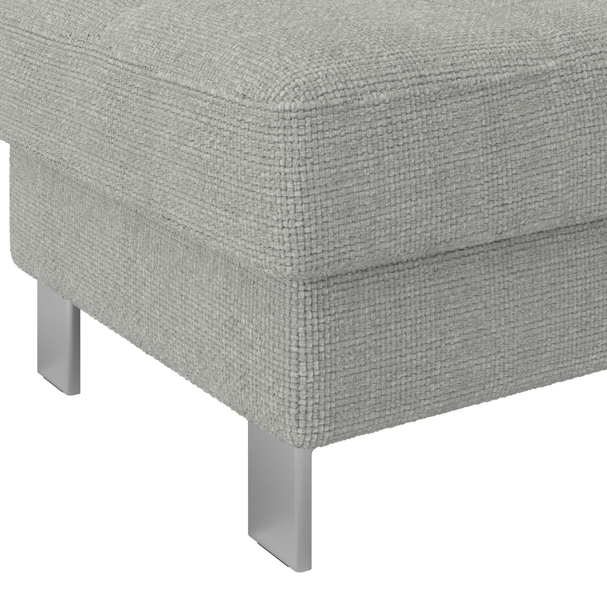Hocker Savona - Hellgrau, MODERN, Textil (90/44/73cm) - Ondega