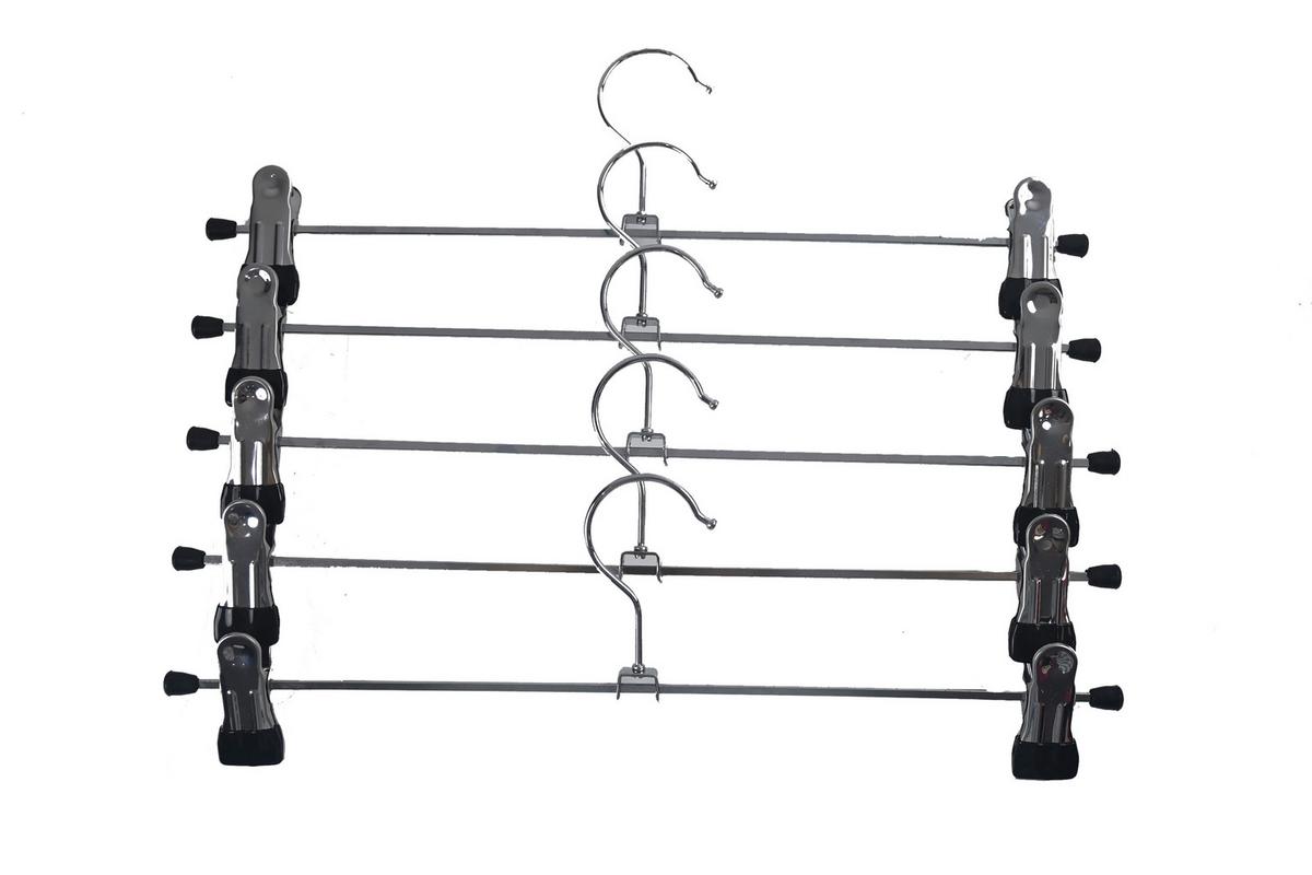 VEŠIAK NA NOHAVICE TOM - strieborná, Konventionell, kov/plast (35/11cm) - Mömax