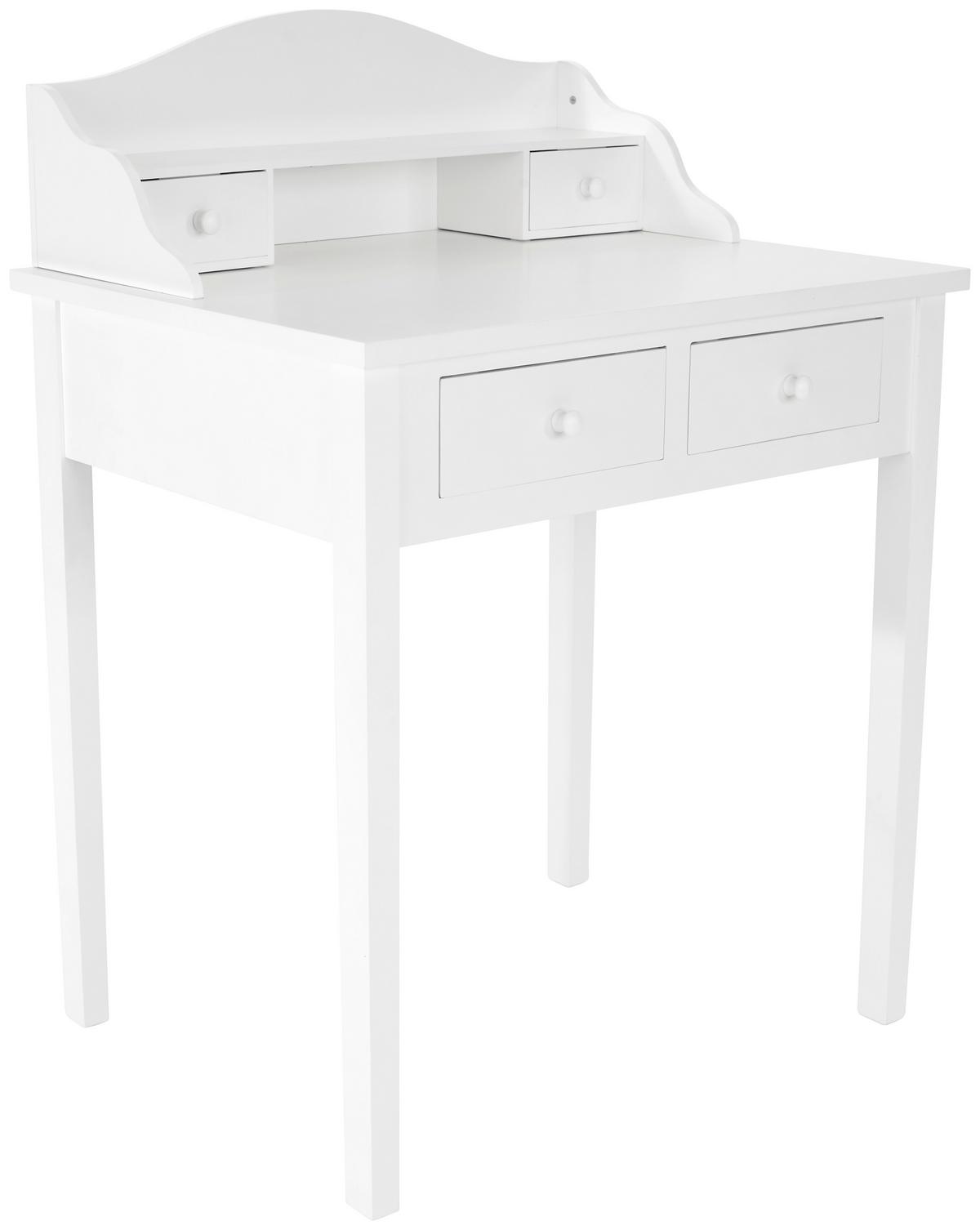 Schminktisch Bergen Weiß B: 80 Cm Mit Schubladen - Weiß, MODERN, Holzwerkstoff (80/100/48cm) - MID.YOU