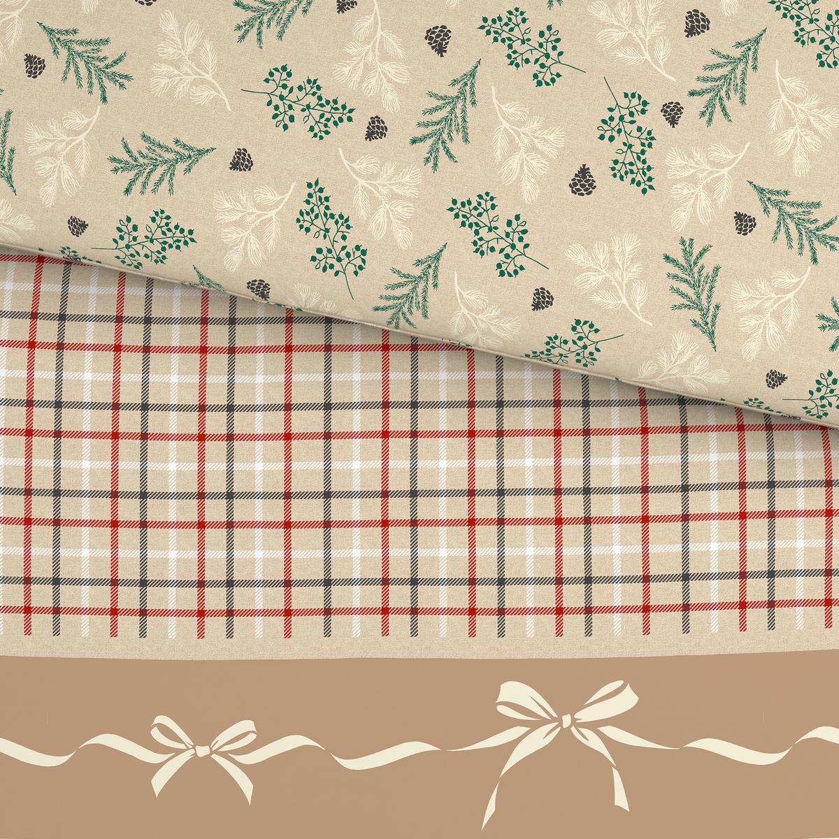 BETTWÄSCHE LILLEHAMMER - Beige/Rot, ROMANTIK / LANDHAUS, Textil - James Wood