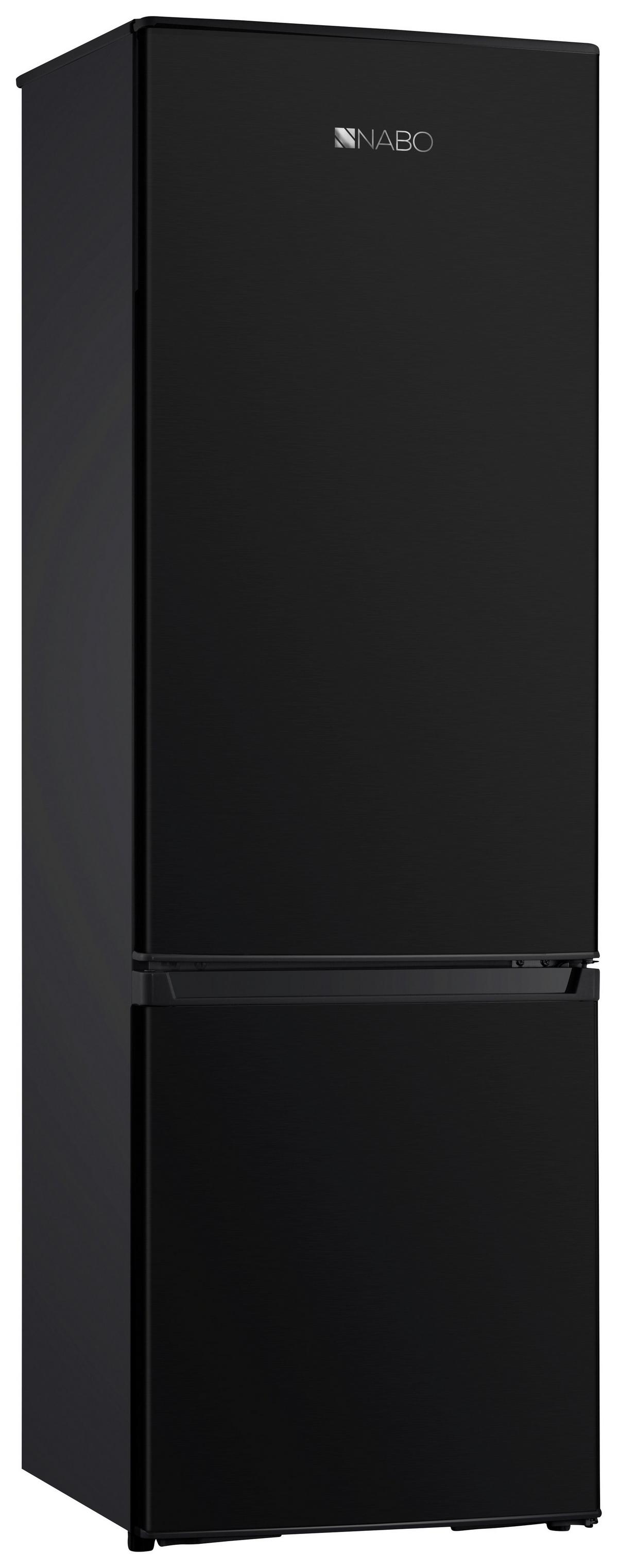 Kühl-Gefrierkombination Kgk 2526 Schwarz 191 + 71 L - Edelstahlfarben/Schwarz, Basics, Glas/Kunststoff (55/180/56cm) - Nabo