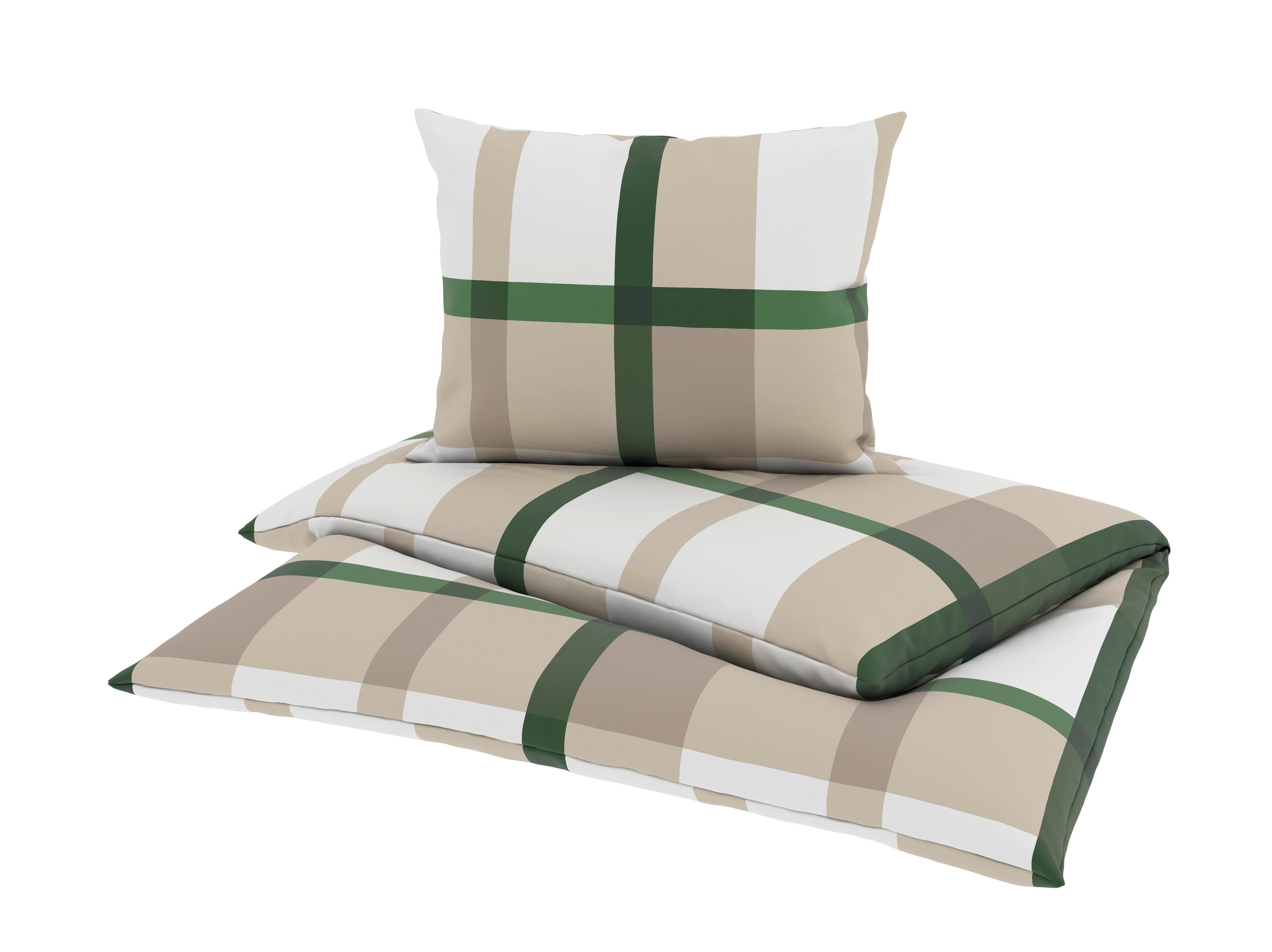 Bettwäsche Motala - Grün, MODERN, Textil - Luca Bessoni