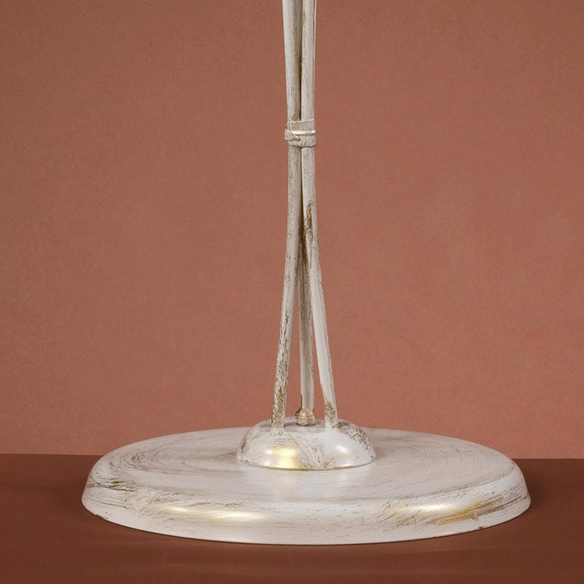 Stehleuchte 4217/pt3 - Weiß, Natur, Glas/Metall (42/30/168cm)