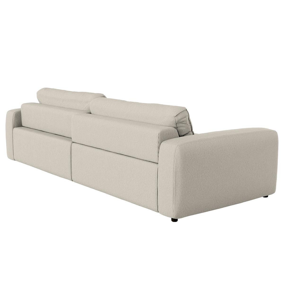 Bigsofa Bourbon, Grau B: 264 Cm - Schwarz/Grau, MODERN, Textil (264/84/125cm) - Trendmanufaktur