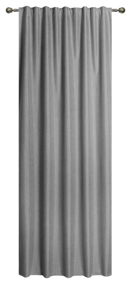 Vorhang Mit Ösen und Band Ohio 140x245 cm Anthrazit - Grau, ROMANTIK / LANDHAUS, Textil (140/245cm) - James Wood