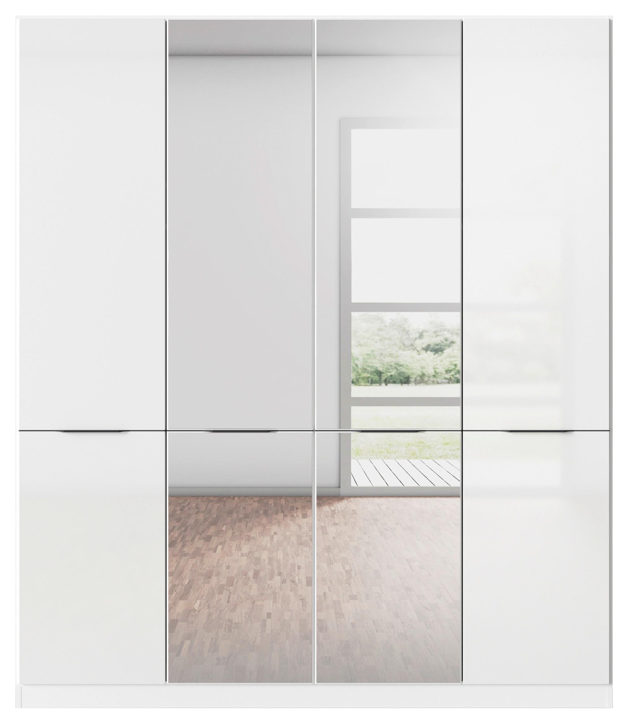 Kleiderschrank Max - Weiß Hochglanz/Weiß, KONVENTIONELL, Holzwerkstoff (181/210/54cm) - James Wood