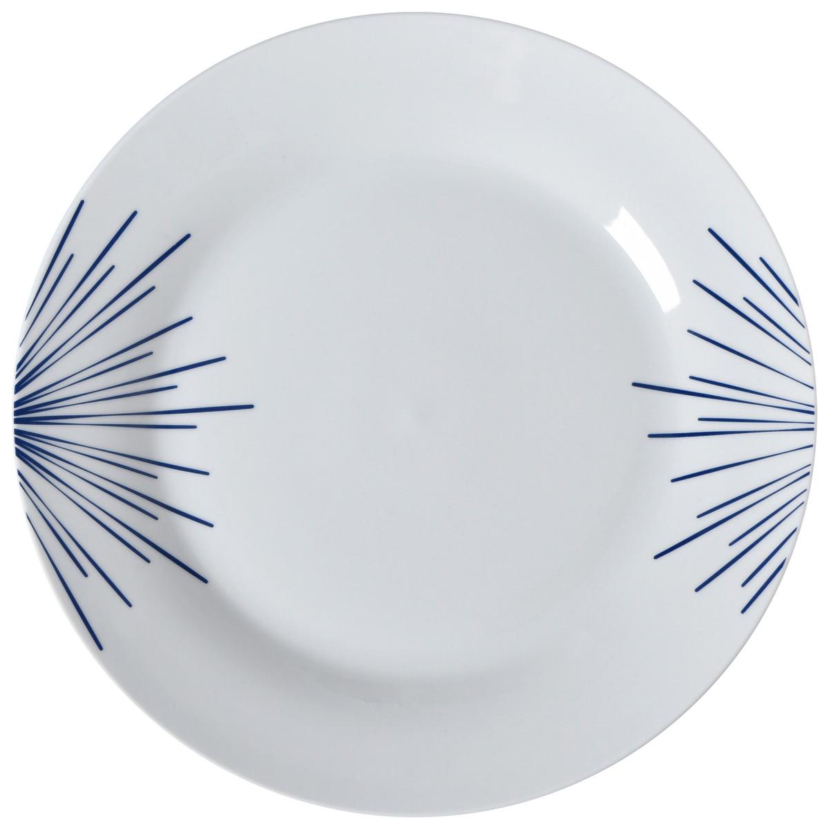 Lapostányér Készlet Mathilda - kék/fehér, Trend, kerámia (27cm) - Ondega