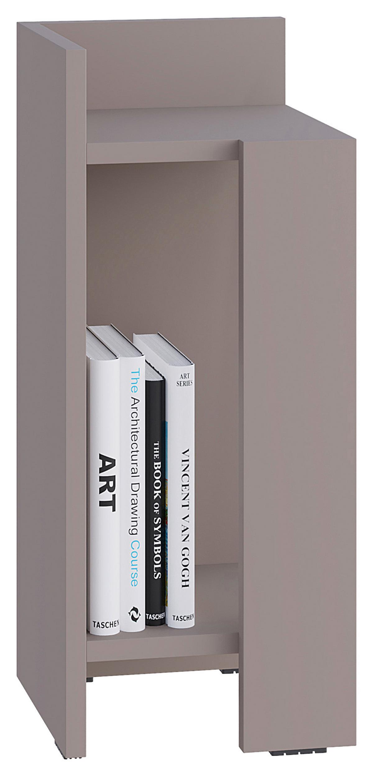 Nočný stolík ELOS ľavý béžový - béžová, Design, kompozitné drevo (27/60/25cm) - Livetastic