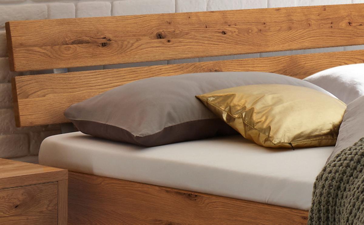 Bett Ortona Wildeiche 180x200 Cm - Wildeiche/Eichefarben, Design, Holz (180/200cm) - Hasena