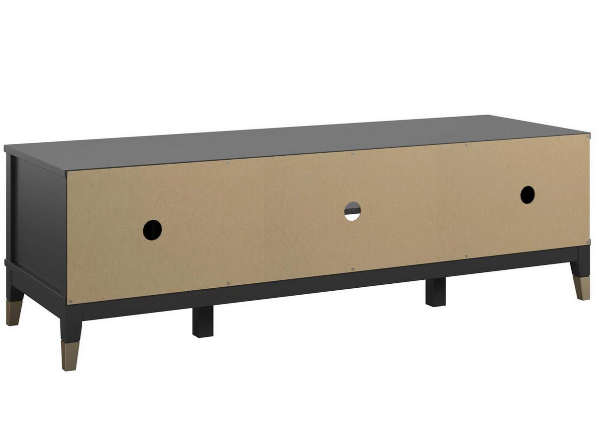 Lowboard Westerleigh Schwarz B: 152cm - Schwarz, Design, Holzwerkstoff/Metall (152/47/50cm) - MID.YOU