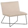 Sessel X-Lounge - Beige/Schwarz, Design, Kunststoff/Textil (61,5/82,5/72cm) - Livetastic
