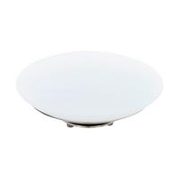 Led-tischlampe Frattina Weiß/nickelfarben Farbwechsler - Weiß/Nickelfarben, KONVENTIONELL, Kunststoff/Metall (29/11,5cm) - Eglo