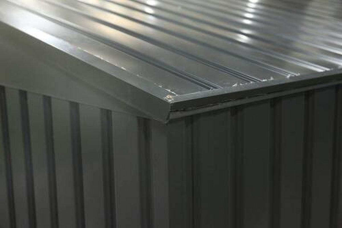 Box na odpadkové koše 240l, 5x3, kov - tmavě šedá, Basics, kov (172/131/100cm)