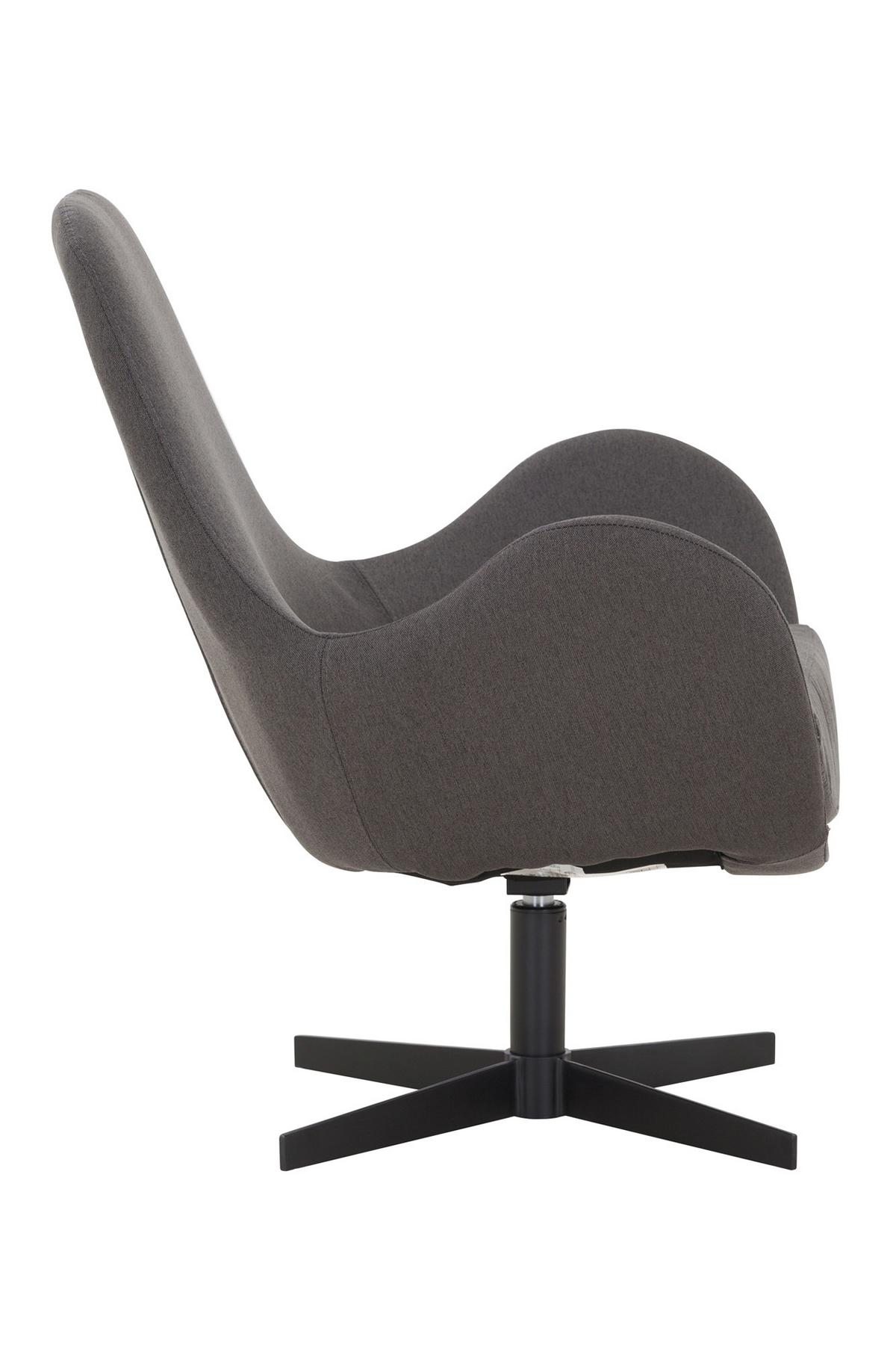 Sessel Dunkelgrau B: 68 Cm - Dunkelgrau/Schwarz, MODERN, Textil (68/77/57cm) - Livetastic