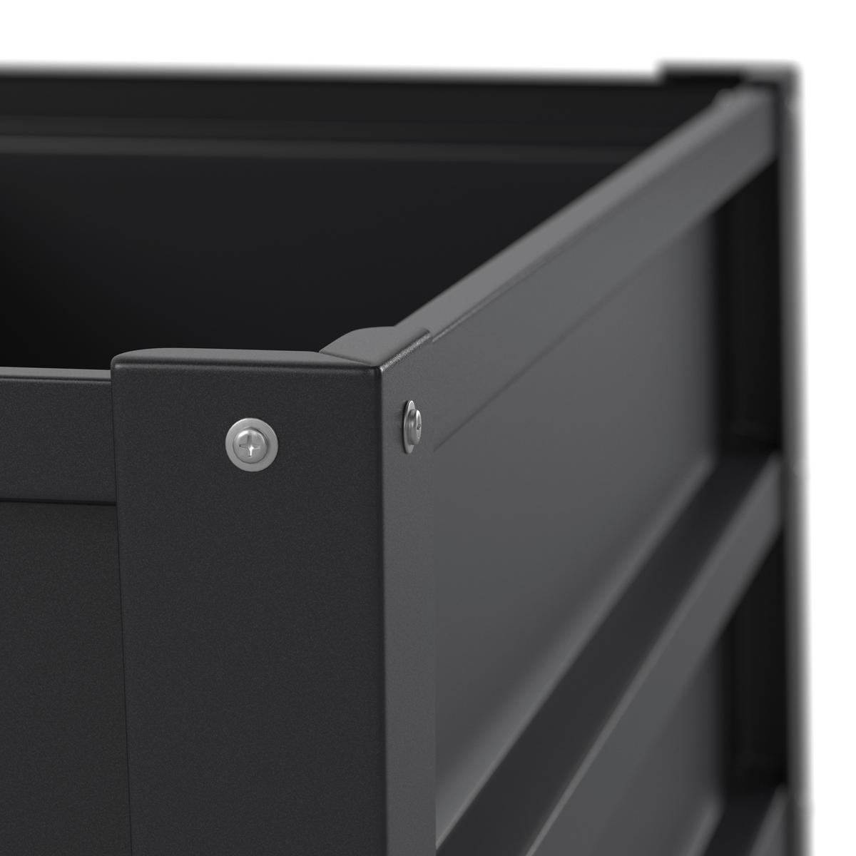 Hochbeet Robus - Anthrazit, MODERN, Metall (100/80/40cm) - Luca Bessoni