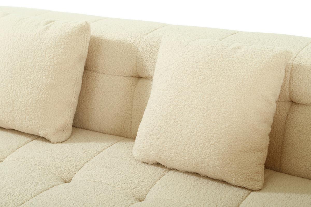 2-Sitzer-Sofa Aristo Beige B: 210 cm - Beige, Design, Textil (210/70/100cm) - P & B
