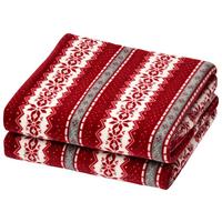 KUSCHELDECKE FINNLAND - Rot, MODERN, Textil (140/180cm) - Luca Bessoni