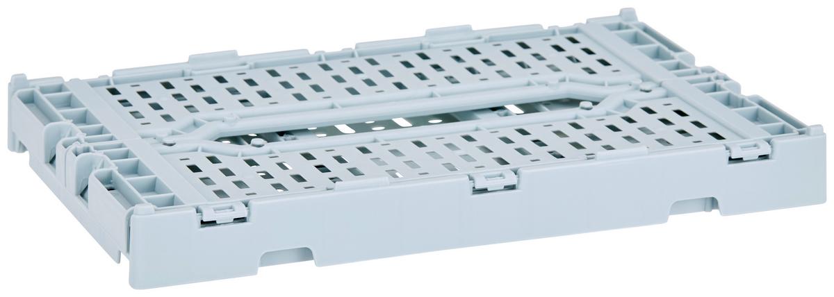 Faltbox Chaline Kunststoff 27x17x10,5 Cm - Blau/Weiß, Basics, Kunststoff (27/10,5/17cm) - Homezone