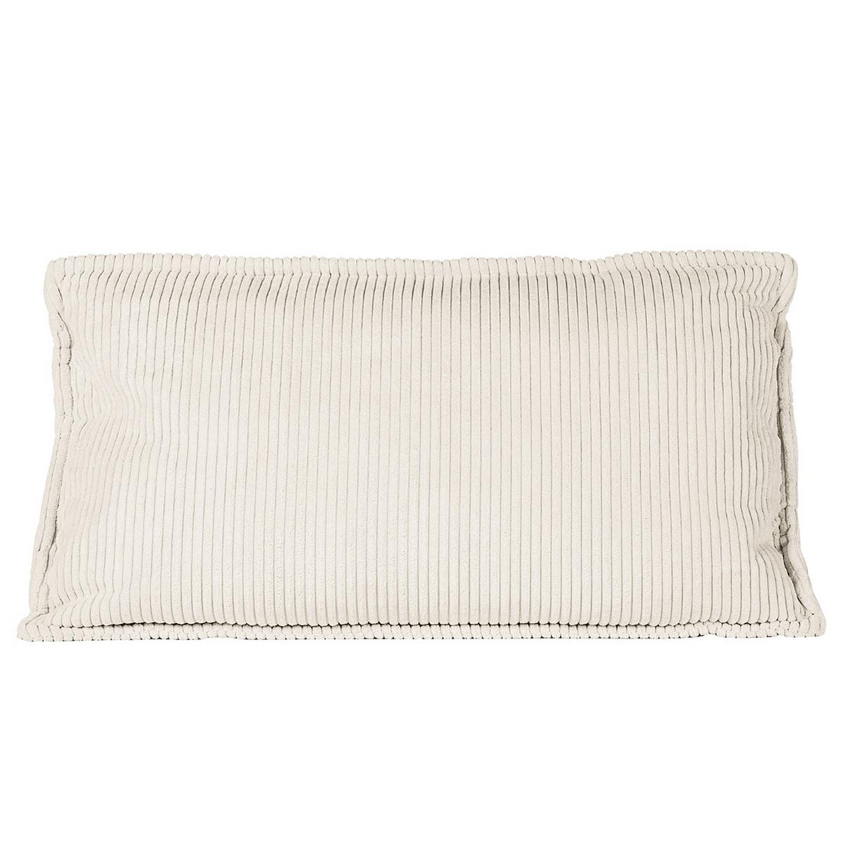 Rückenkissen Cordy, Weiß B: 83 Cm - Weiß, MODERN, Textil (83/25/42cm) - Trendmanufaktur