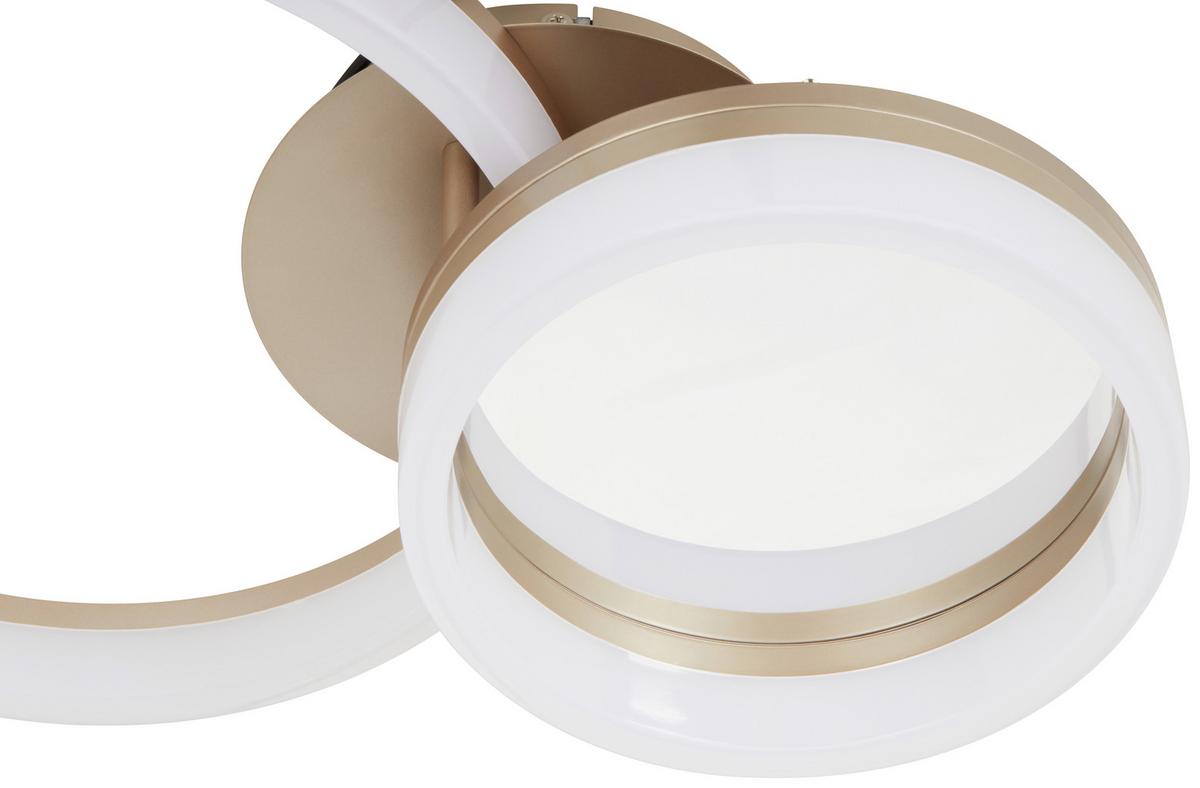 STROPNÍ LED SVÍTIDLO RULI - bílá, Moderní, kov/plast (49/33/13cm) - Mömax