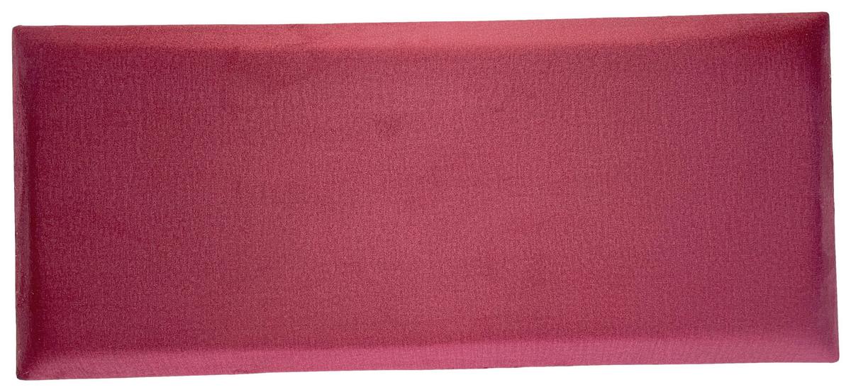 čalouněný panel 2ks, 60x30cm obdélník, bordová - bordeaux, Basics, textil (60/30/4cm) - MID.YOU