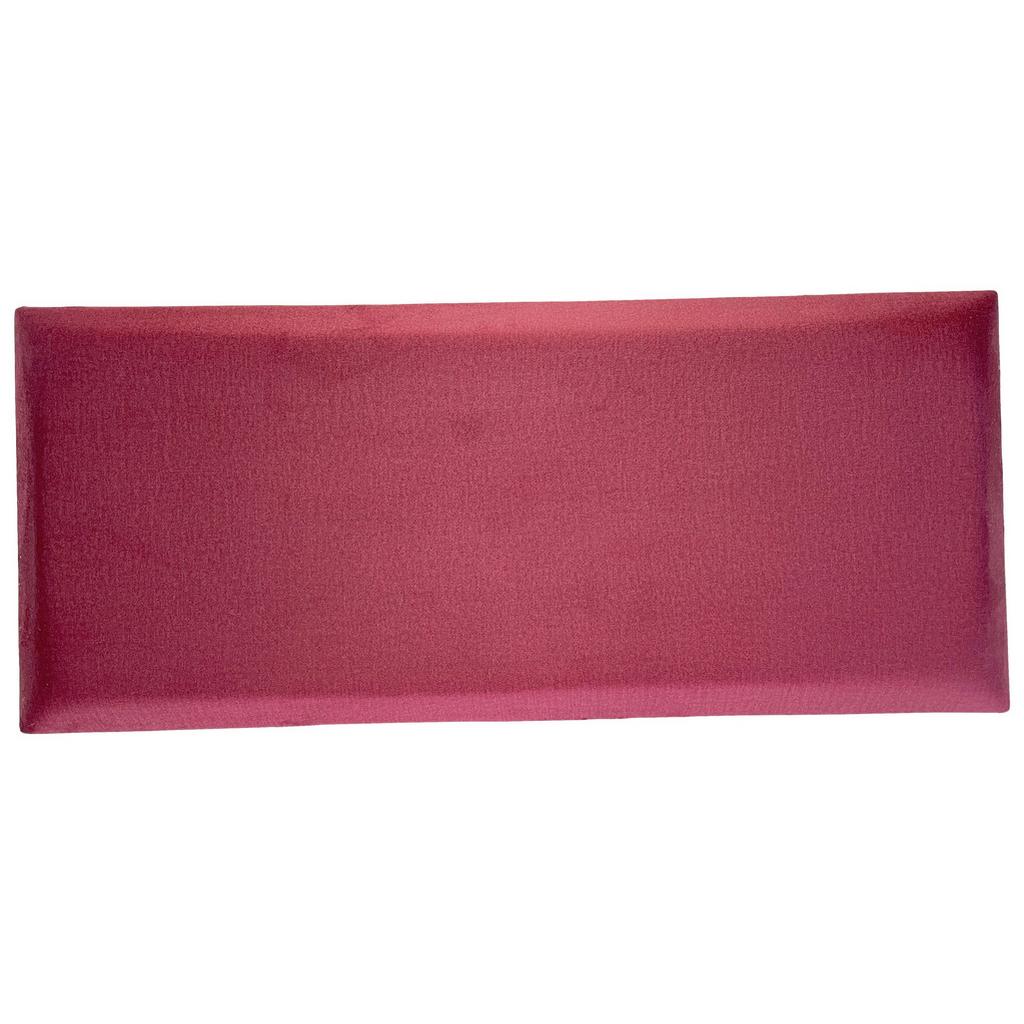 Polsterpaneel 2er-Set 60x30 cm rechteckig, Bordeaux