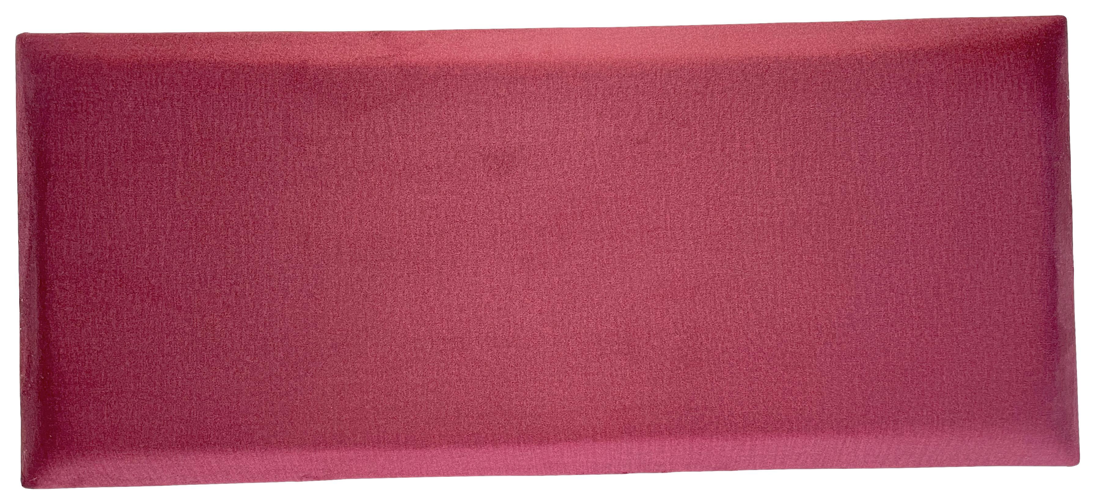 Wandpolster 2er-set 60x30 Cm Rechteckig, Bordeaux