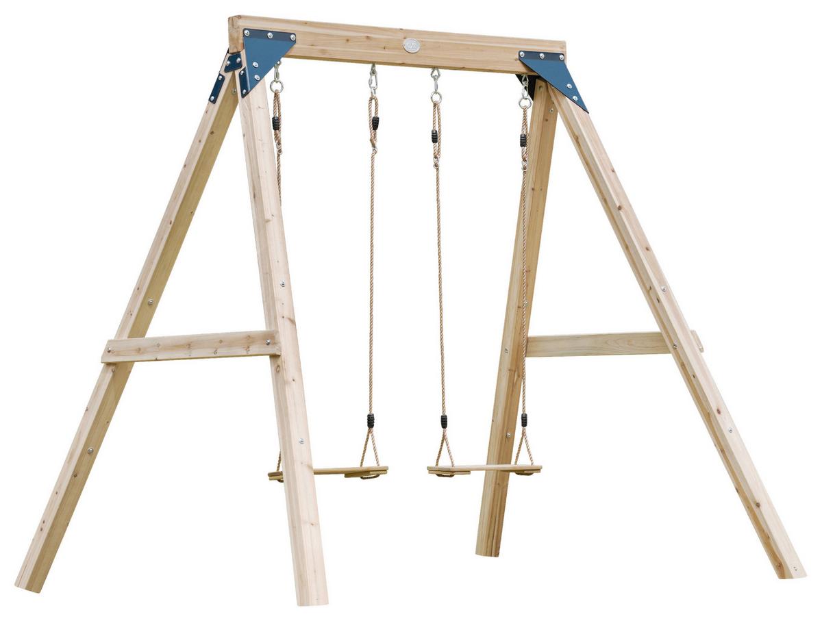 Schaukel A030.511.00 - Braun, KONVENTIONELL, Holz/Metall (224/208/186cm) - Ambia Garden