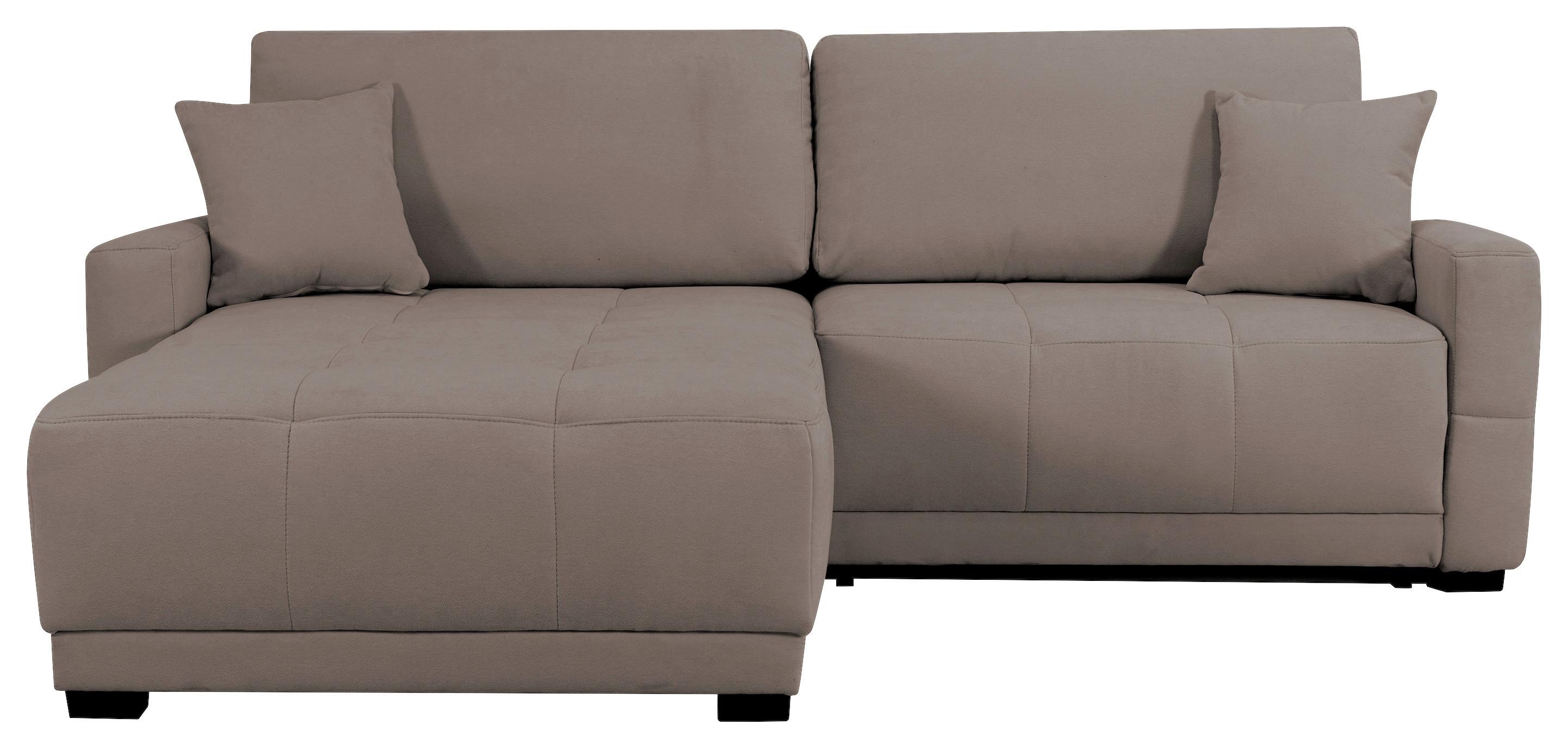 Ecksofa Mount Hellbraun S: 237x186 cm - Hellbraun, Design, Textil (237/186cm) - MID.YOU