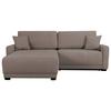 Ecksofa Mount Hellbraun S: 237x186 cm - Hellbraun, Design, Textil (237/186cm) - MID.YOU