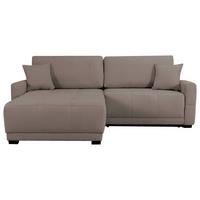 Ecksofa Mount Hellbraun S: 237x186 cm - Hellbraun, Design, Textil (237/186cm) - MID.YOU