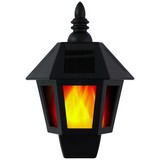 Solarleuchte Flammeneffekt - Schwarz, MODERN, Kunststoff (20/27,5/10cm) - Grundig