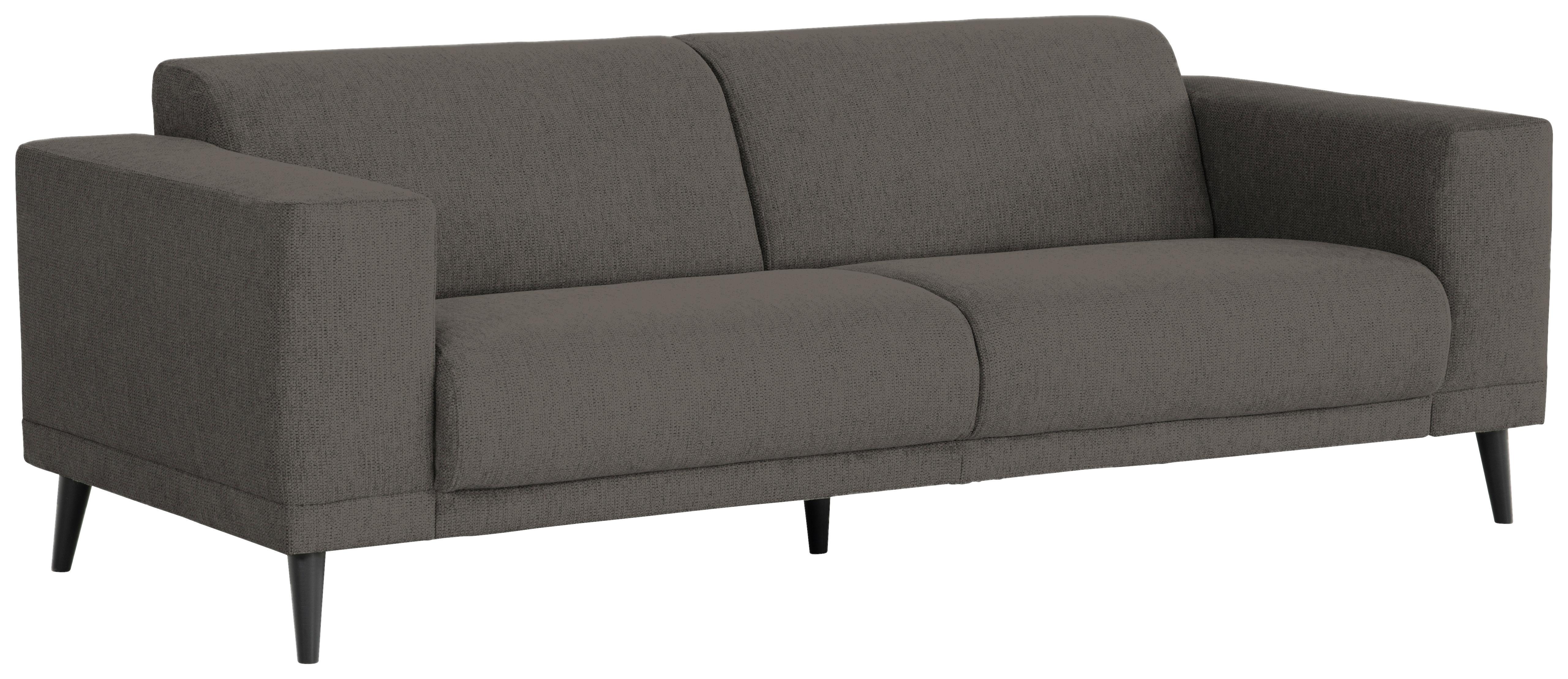 3-Sitzer-Sofa Oslo Anthrazit B: 218 cm - Anthrazit/Schwarz, Design, Textil (218/77/93cm) - MID.YOU