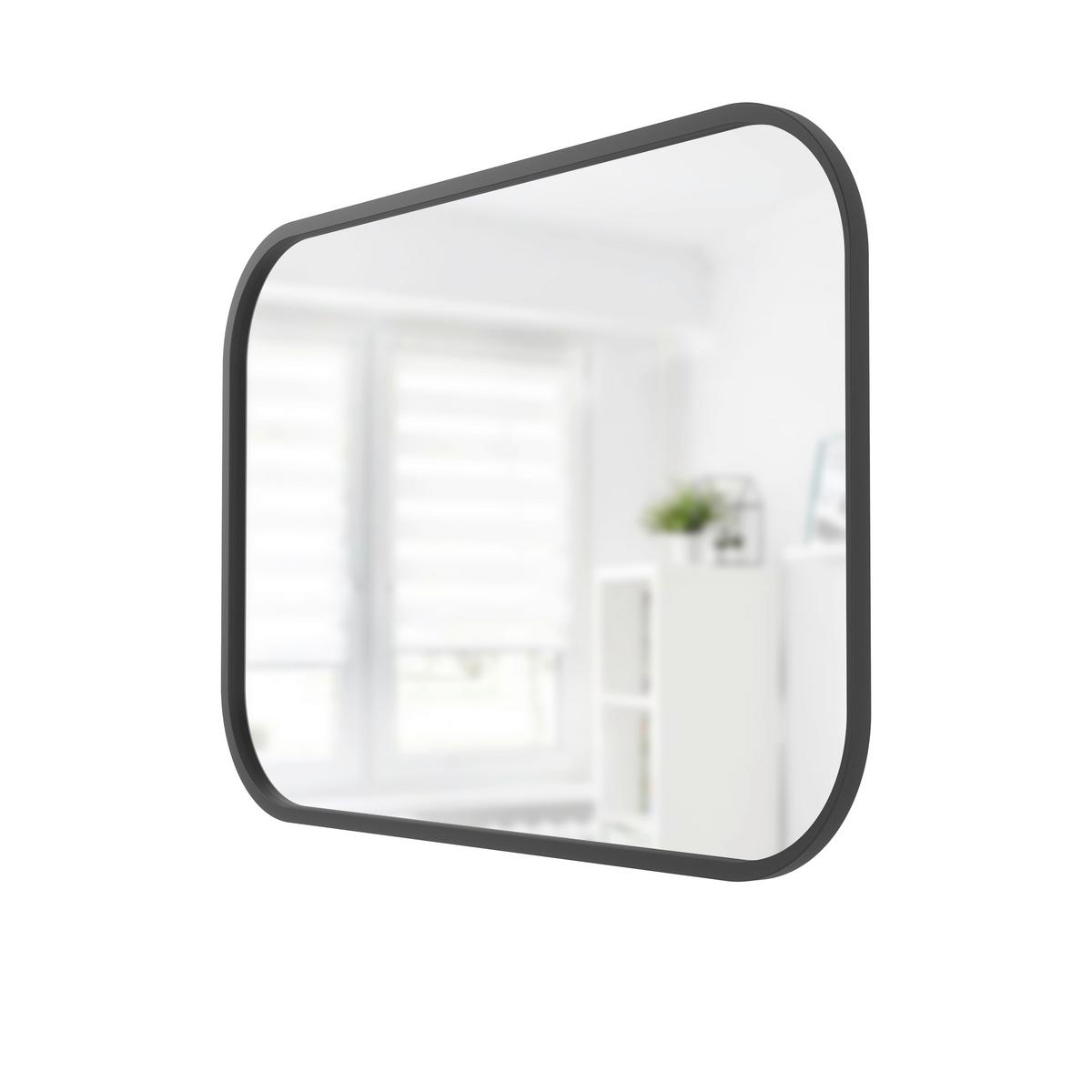 NÁSTĚNNÉ ZRCADLO MIRRI - černá, Konvenční, plast/sklo (92/61/3cm) - Umbra