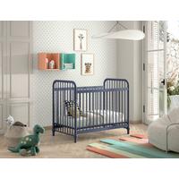 Gitterbett Bronxx 60x120 Cm Blau Inkl. Rost Und Gitter - Blau, ROMANTIK / LANDHAUS, Metall (60/120cm) - Vipack