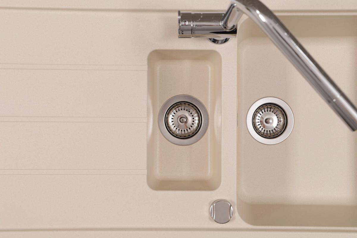 Spüle Austin Creme B: 100 cm - Creme, Design, Stein (100/20/50cm) - Respekta