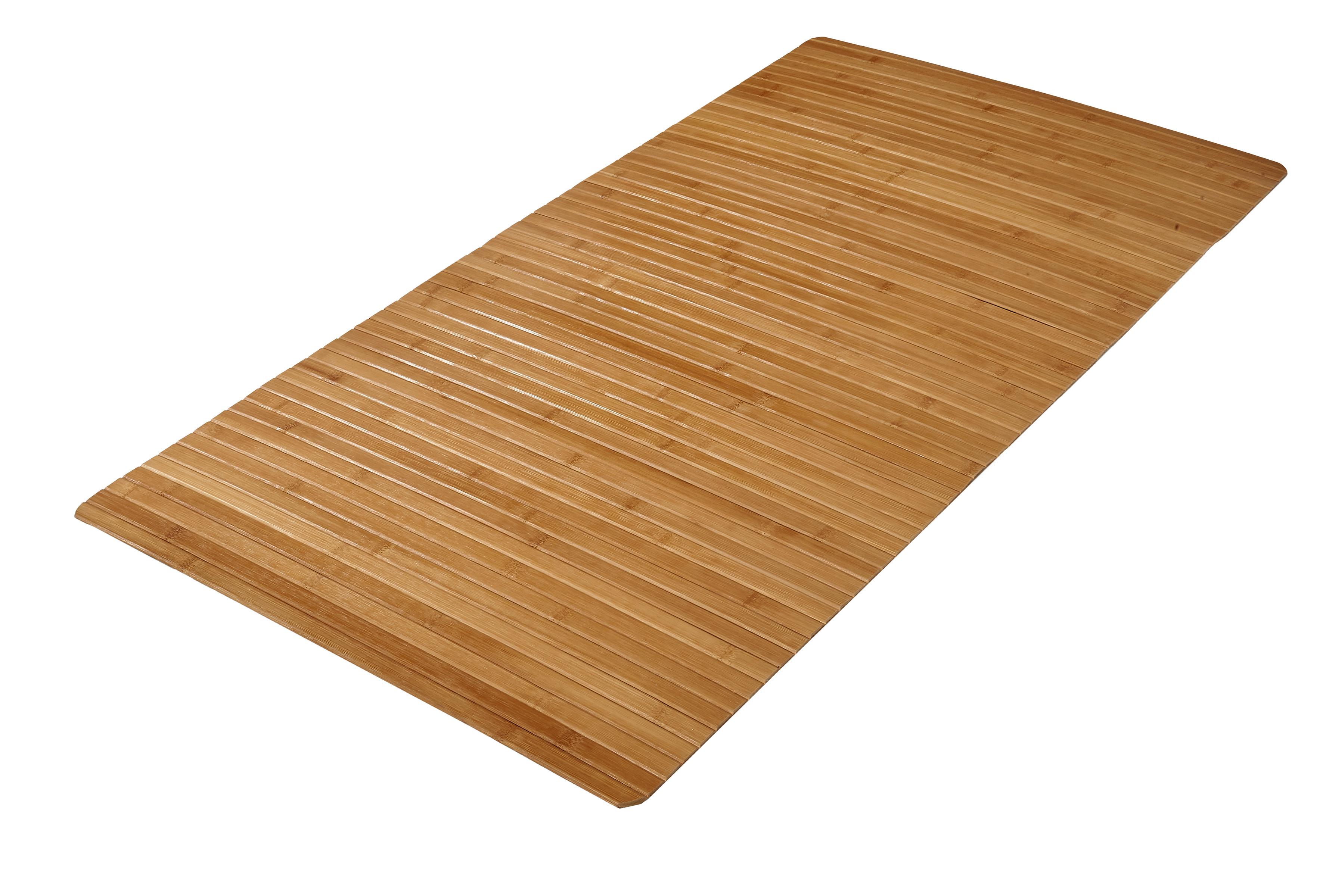 Badteppich Bambus 60x115 Cm Naturfarben Rutschhemmend - Naturfarben, Basics, Naturmaterialien (60/115cm) - Kleine Wolke