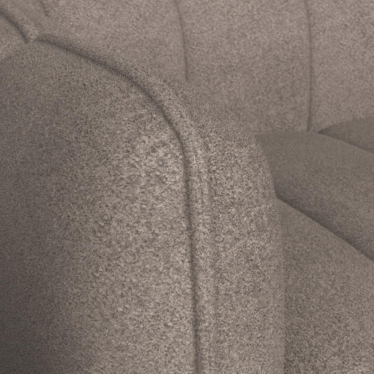 Sedacia zostava SANDRA, 3-dielna, hnedá ženilka - hnedá/čierna, Modern, drevo/textil - Bessagi Home