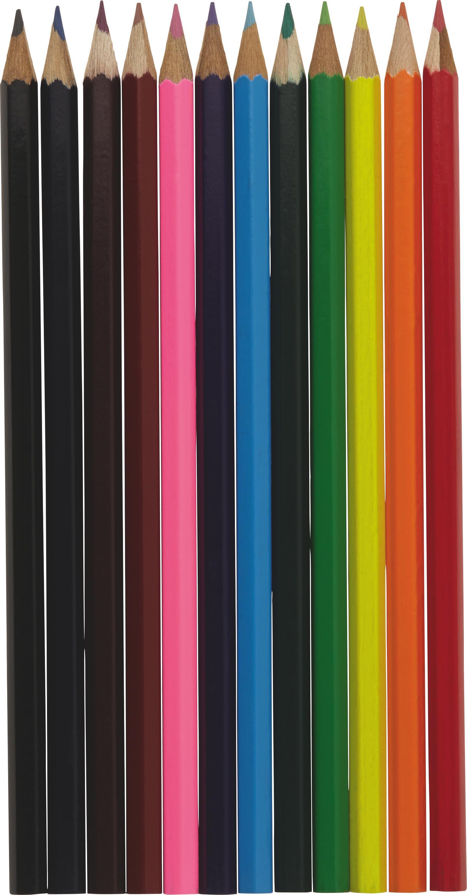 Színesceruza Készlet 12 Db-os - Színes, konvencionális, Fa (10,5/22/1cm)